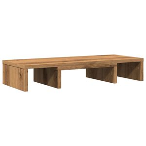 vidaXL Monitor Stand Adjustable Artisan Oak 60x24x10.5 cm Engineered Wood