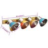 vidaXL Industrial Wall Lamp Multicolour 90x25 cm E27