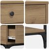 vidaXL Console Table Artisan oak 75 x 34.5 x 75 cm Engineered wood