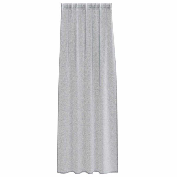 vidaXL Voile Curtain 2 pcs Dark Grey 260 x 140 cm Polyester