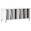 vidaXL Record Cabinet White 100x38x48 cm Engineered Wood