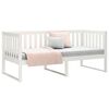 vidaXL Day Bed without Mattress White 90x200 cm Solid Wood Pine