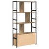 vidaXL Bookshelf Artisan Oak 80 x 30 x 155.5 cm Engineered Wood
