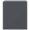 vidaXL Bedside Cabinet Anthracite 34.5x39x44 cm Steel