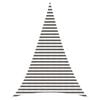 vidaXL Sunshade Sail 5 x 6 x 6 m HDPE Triangular Light Grey and White