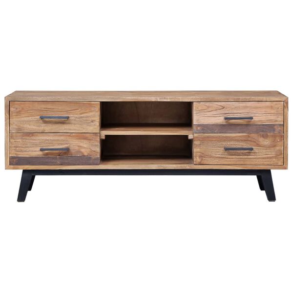 vidaXL TV Cabinet 120x30x45 cm Solid Teak