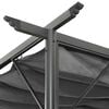 vidaXL Pergola with Retractable Roof Anthracite 3x3 m Steel 180 g/m&sup2;