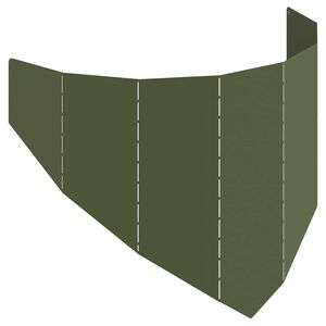 vidaXL Lawn Edging 100 x 45 cm Steel Olive Green