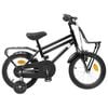 vidaXL Kids Bike 12 Inches for 2-4 Years Old Black