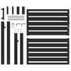 vidaXL Garden Gate Lockable Black 100x100 cm Aluminium
