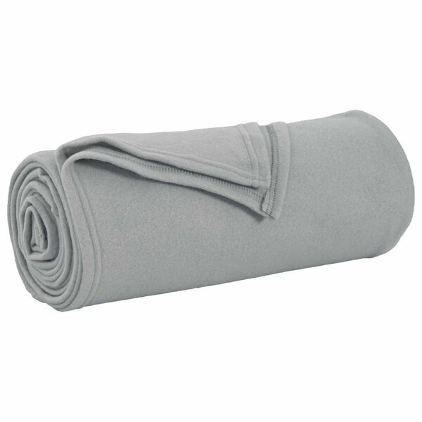 vidaXL Throw Blanket Grey 200 x 150 cm Fleece