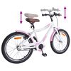 vidaXL Kids Bike 24'' for 8-12 Years Old Light Pink