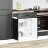 vidaXL Kitchen Base Cabinet Porto Black Engineered Wood