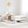 vidaXL Bed Frame without Mattress White 100x200 cm Solid Wood Pine