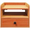 vidaXL Bedside Table Wax Brown 38 x 36 x 29.5 cm Solid pine wood
