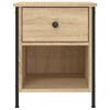 vidaXL Bedside Cabinets 2 pcs Sonoma Oak 40x42x50 cm Engineered Wood