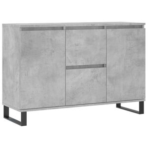 vidaXL Sideboard Concrete Grey 101.5x35x70 cm Engineered Wood