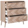 Finori Drawer Cabinet Lusk 03A Sonoma Oak 80x38.5x87 cm