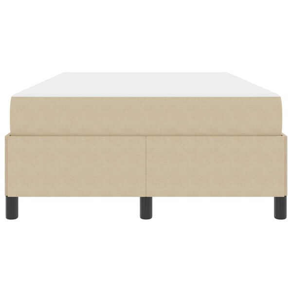 vidaXL Bed Frame with Mattress Light Green Grey 120 x 200 cm Fabric