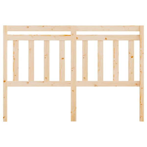 vidaXL Bed Headboard 140x4x100 cm Solid Wood Pine