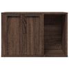 vidaXL Cat Litter Box Enclosure Brown Oak 60x40x40 cm Engineered Wood