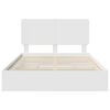 vidaXL Storage Bed with Headboard White 140 x 190 cm Engineered Wood