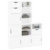 vidaXL Side Cabinets 5 pcs ODDA White 40x24x79 cm Solid Wood Pine