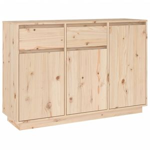 vidaXL Sideboard 110x34x75 cm Solid Wood Pine