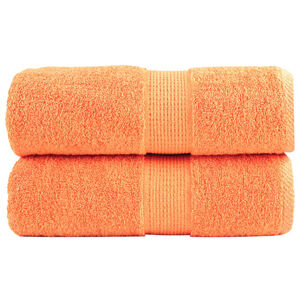 vidaXL Premium Wash Towels SOLUND 2 pcs Orange 30x30 cm 600 gsm