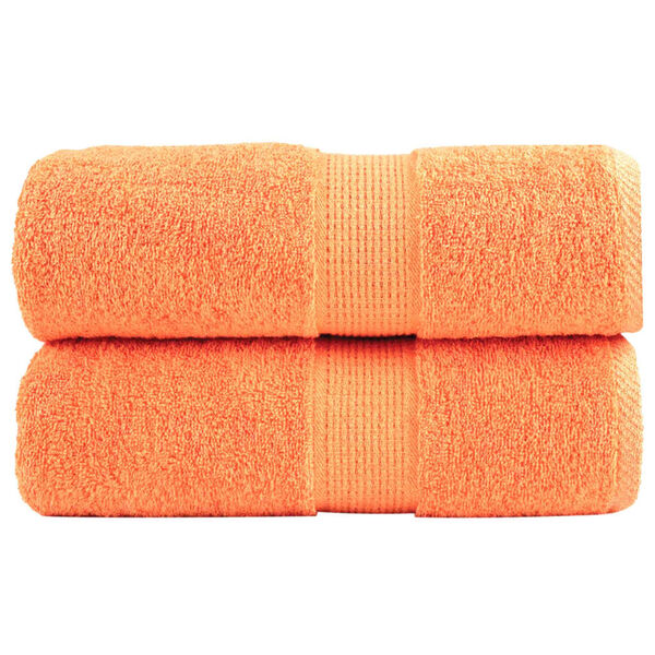 vidaXL Premium Wash Towels SOLUND 2 pcs Orange 30x30 cm 600 gsm