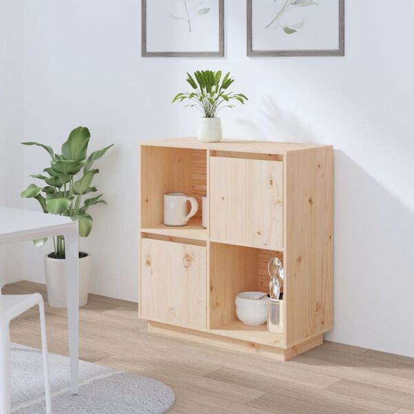 vidaXL Sideboard 74x35x80cm Solid Wood Pine
