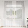 vidaXL Voile Curtain 2 pcs Light Grey 260 x 140 cm Polyester