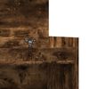 vidaXL Shoe Cabinet Smoked Oak 100.5x28x100 cm Engineered Wood