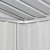 vidaXL Garden Shed Grey Metal