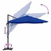 vidaXL Umbrella Azurblau 351 x 250 x 260 cm Polyester and Aluminium