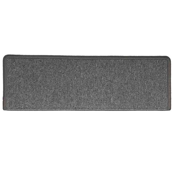 vidaXL Stair Mats 30 pcs 65x21x4 cm Dark Grey Rectangular Edge