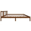 vidaXL Bed Frame without Mattress Honey Brown Solid Wood 200x200 cm