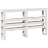 vidaXL Headboard with Shelves White 150 cm Solid Wood Pine