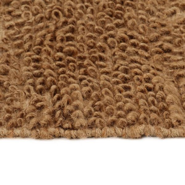 vidaXL Handmade Loop Pile Rug 80x160 cm Jute and Cotton