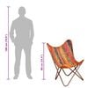 vidaXL Butterfly Chair Multicolour Chindi Fabric