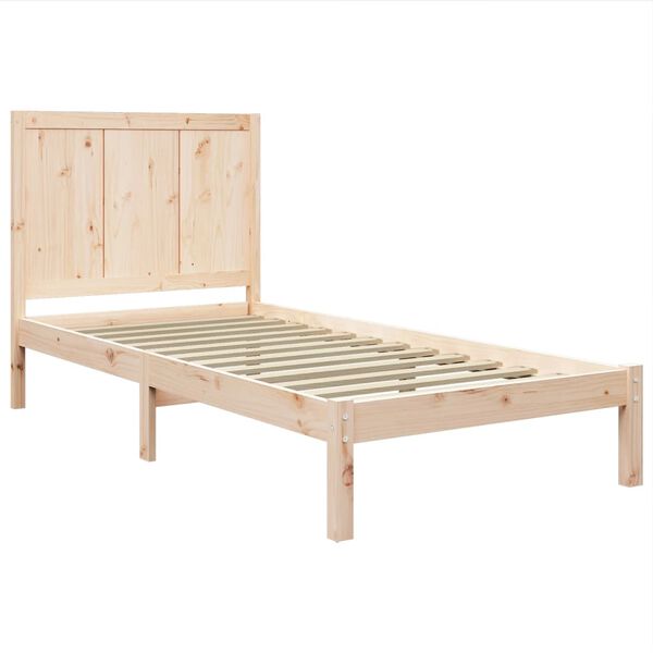 vidaXL Bed Frame without Mattress 100x200 cm Solid Wood Pine