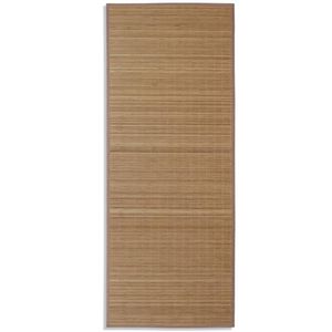 vidaXL Carpet | Brown | Bamboo, Polypropylene, PVC | 80 x 200 cm | Bamboo Rug