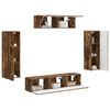 vidaXL TV Cabinet 5 pcs Smoked Oak