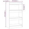 vidaXL Book Cabinet/Room Divider Concrete Grey 60x30x103 cm Engineered Wood