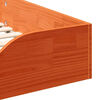 vidaXL Bed Frame Wax Brown 90 x 190 cm Solid Pine Wood