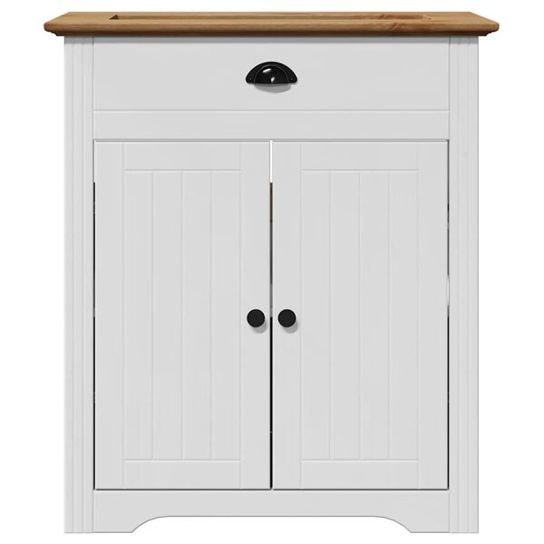 vidaXL Bathroom Sink Cabinet BODO White and Brown 70x35x80 cm