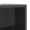 vidaXL Wall-mounted TV Cabinet High Gloss Grey 37x37x107 cm Engineered Wood