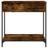 vidaXL Console Table Smoked Oak 75x34.5x75 cm Engineered Wood