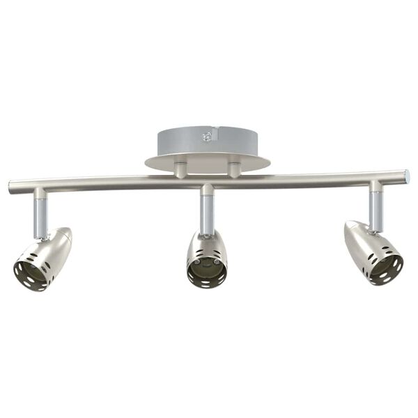 vidaXL Ceiling Spotlight Nickel 36.5 x 10 x 12.5 cm Metal