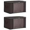 vidaXL Storage Box with Transparent Side Window 2 pcs Non-woven fabric